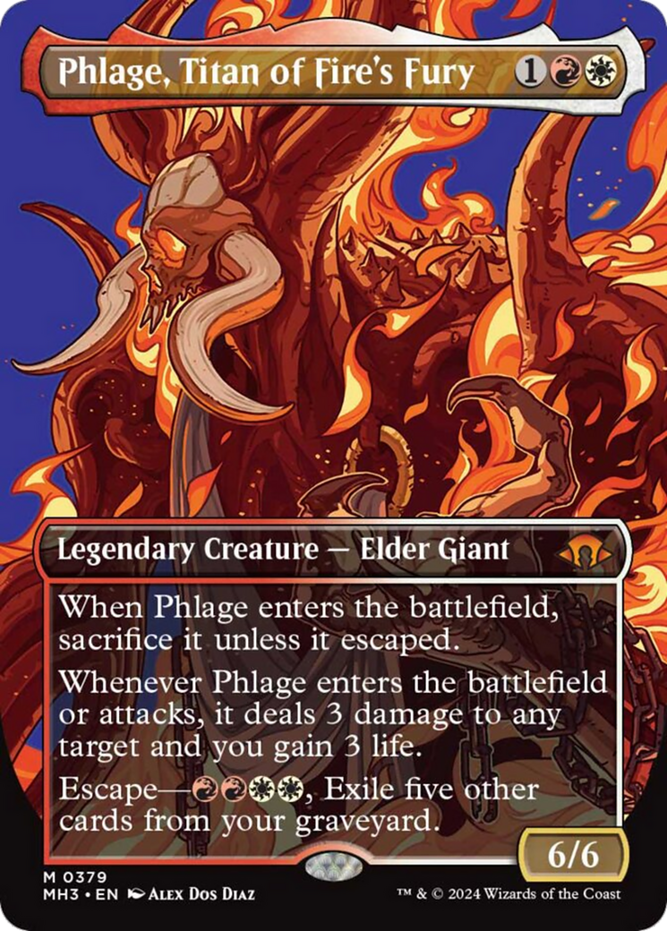 Phlage, Titan of Fire's Fury (Borderless) [Modern Horizons 3] | Jomio and Rueliete's Cards and Comics