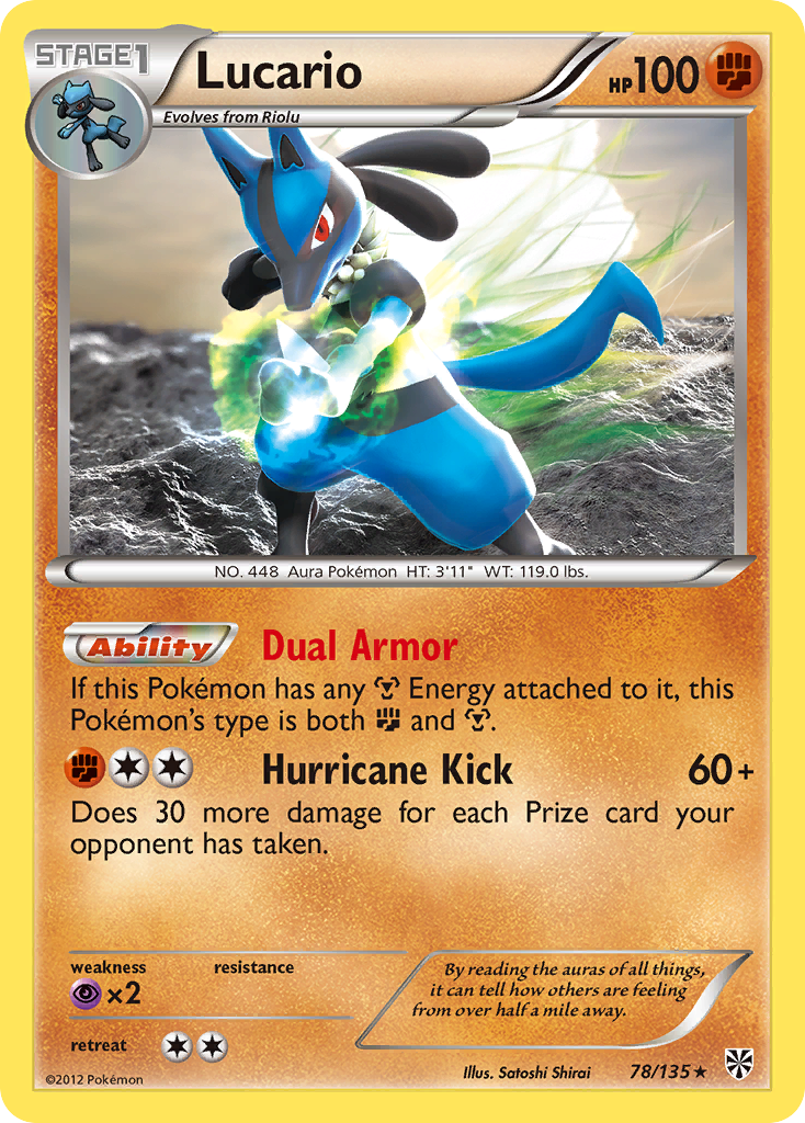Lucario (78/135) [Black & White: Plasma Storm] | Jomio and Rueliete's Cards and Comics