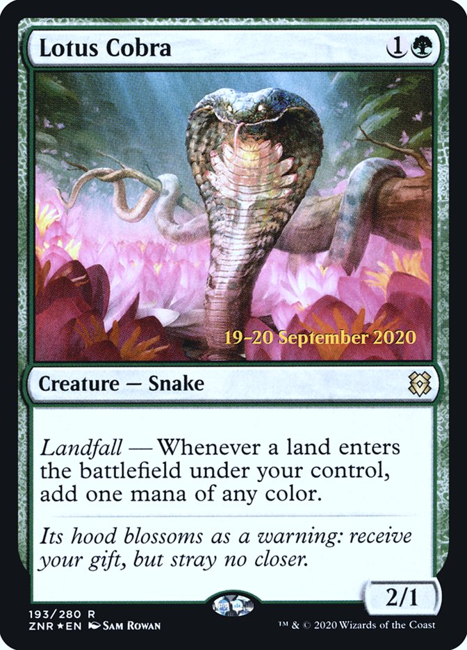 Lotus Cobra [Zendikar Rising Prerelease Promos] | Jomio and Rueliete's Cards and Comics