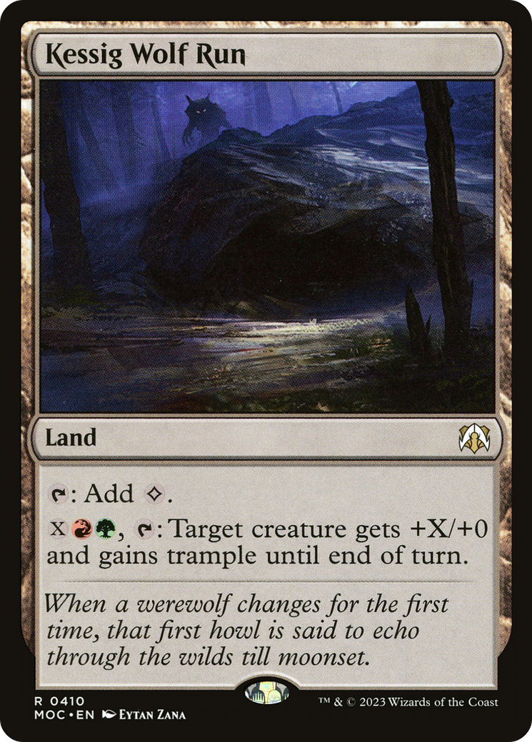 Kessig Wolf Run [March of the Machine Commander] | Jomio and Rueliete's Cards and Comics