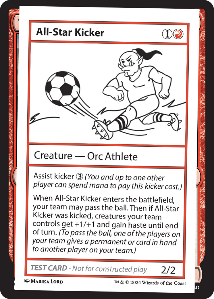 All-Star Kicker [Mystery Booster 2 Playtest Cards] | Jomio and Rueliete's Cards and Comics