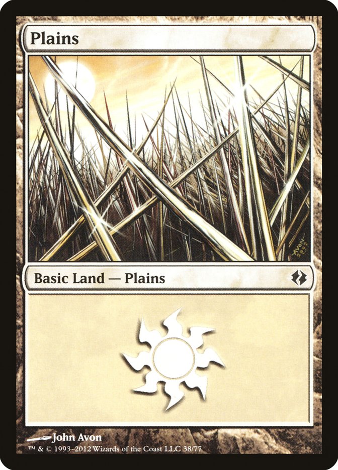 Plains (38) [Duel Decks: Venser vs. Koth] | Jomio and Rueliete's Cards and Comics
