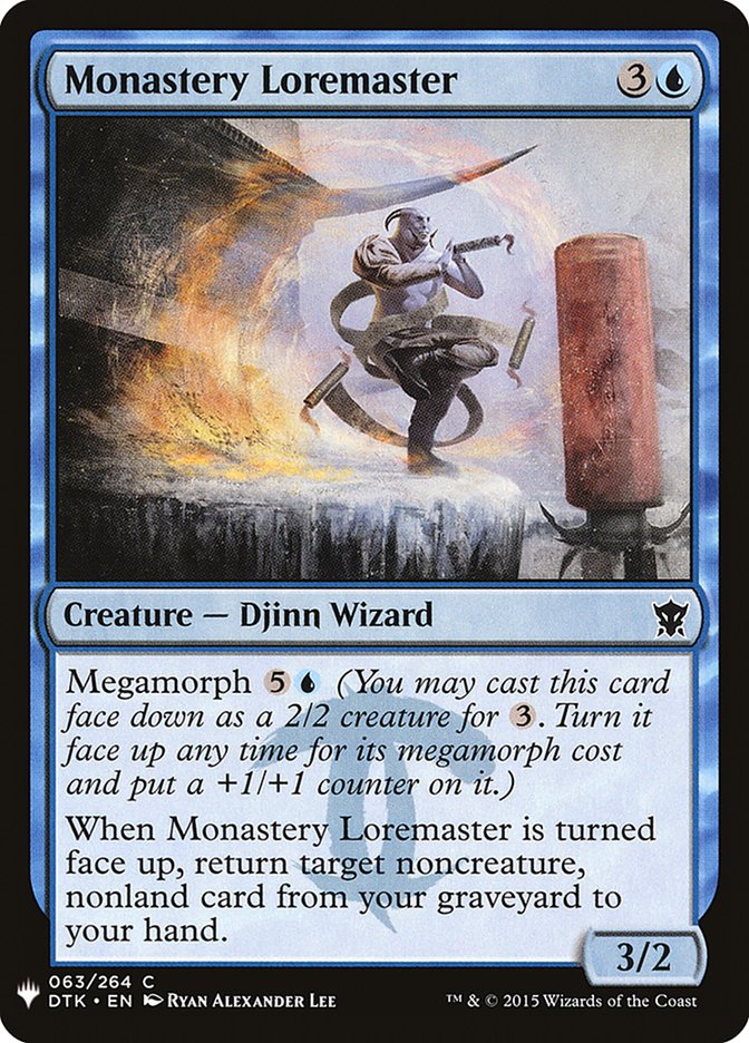 Monastery Loremaster [Mystery Booster] | Jomio and Rueliete's Cards and Comics