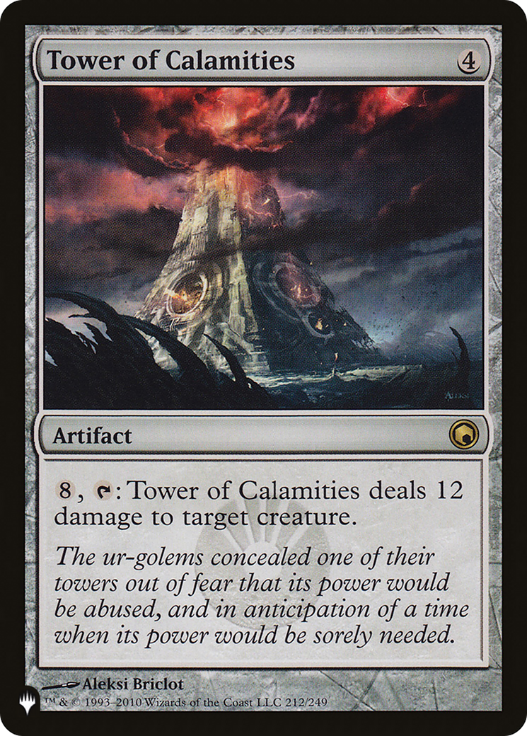 Tower of Calamities [The List] | Jomio and Rueliete's Cards and Comics