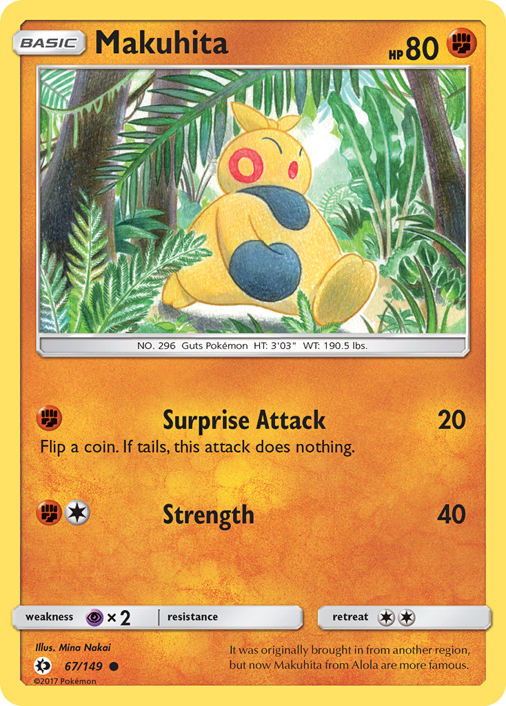 Makuhita (67/149) [Sun & Moon: Base Set] | Jomio and Rueliete's Cards and Comics