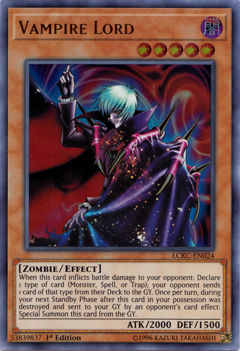 Vampire Lord [LCKC-EN024] Ultra Rare | Jomio and Rueliete's Cards and Comics