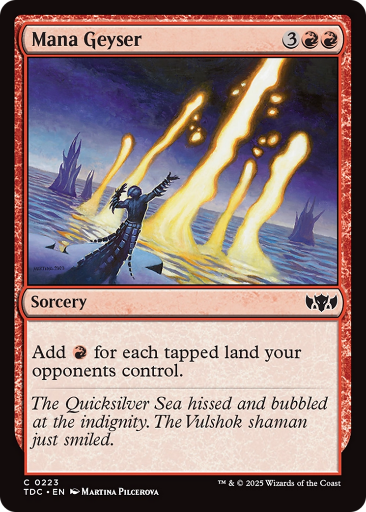 Mana Geyser [Tarkir: Dragonstorm Commander] | Jomio and Rueliete's Cards and Comics