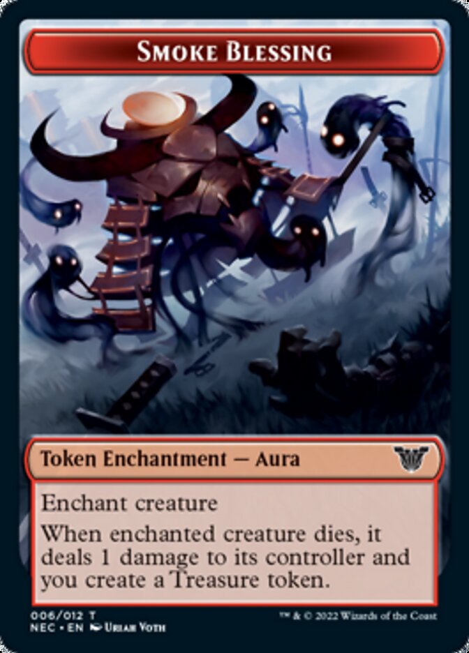 Smoke Blessing // Goblin Double-Sided Token [Kamigawa: Neon Dynasty Commander Tokens] | Jomio and Rueliete's Cards and Comics
