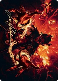 Tibalt's Trickery Art Card (Gold-Stamped Signature) [Kaldheim Art Series] | Jomio and Rueliete's Cards and Comics