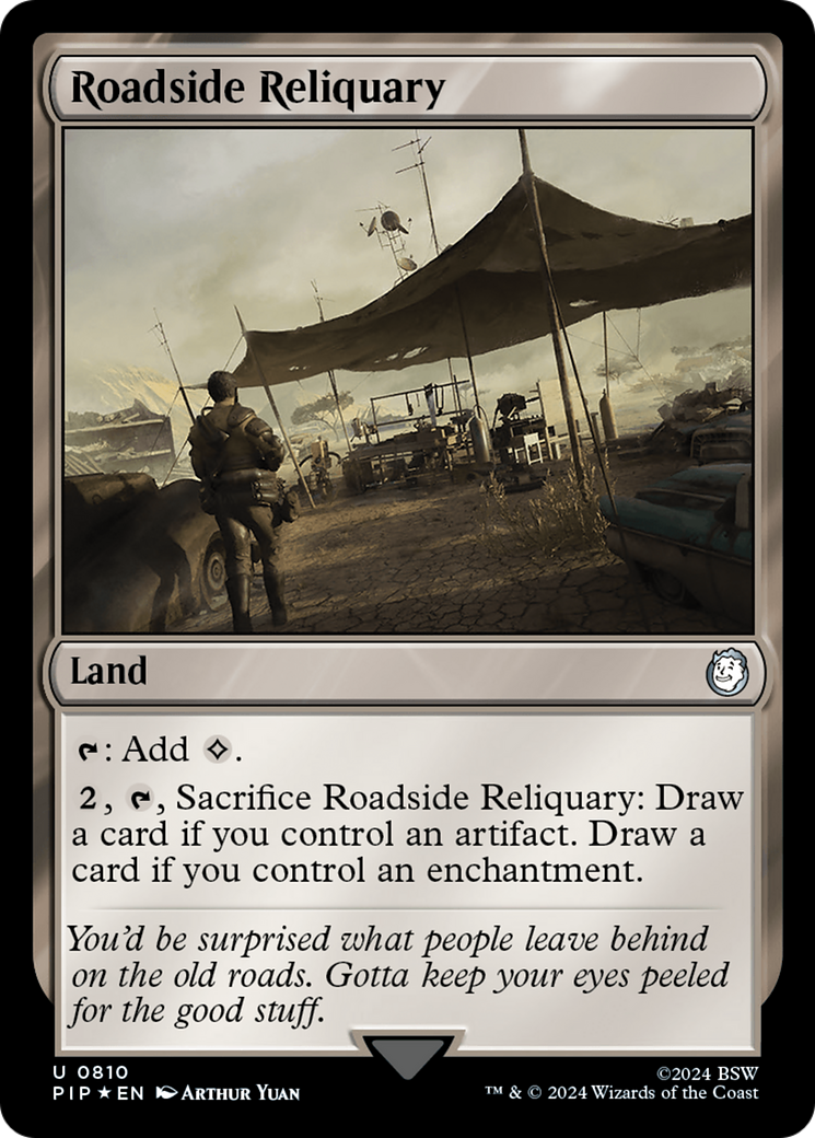 Roadside Reliquary (Surge Foil) [Fallout] | Jomio and Rueliete's Cards and Comics