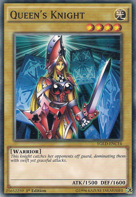 Queen's Knight [YGLD-ENC14] Common | Jomio and Rueliete's Cards and Comics