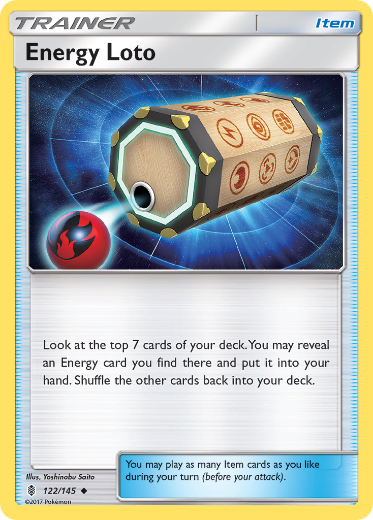 Energy Loto (122/145) [Sun & Moon: Guardians Rising] | Jomio and Rueliete's Cards and Comics