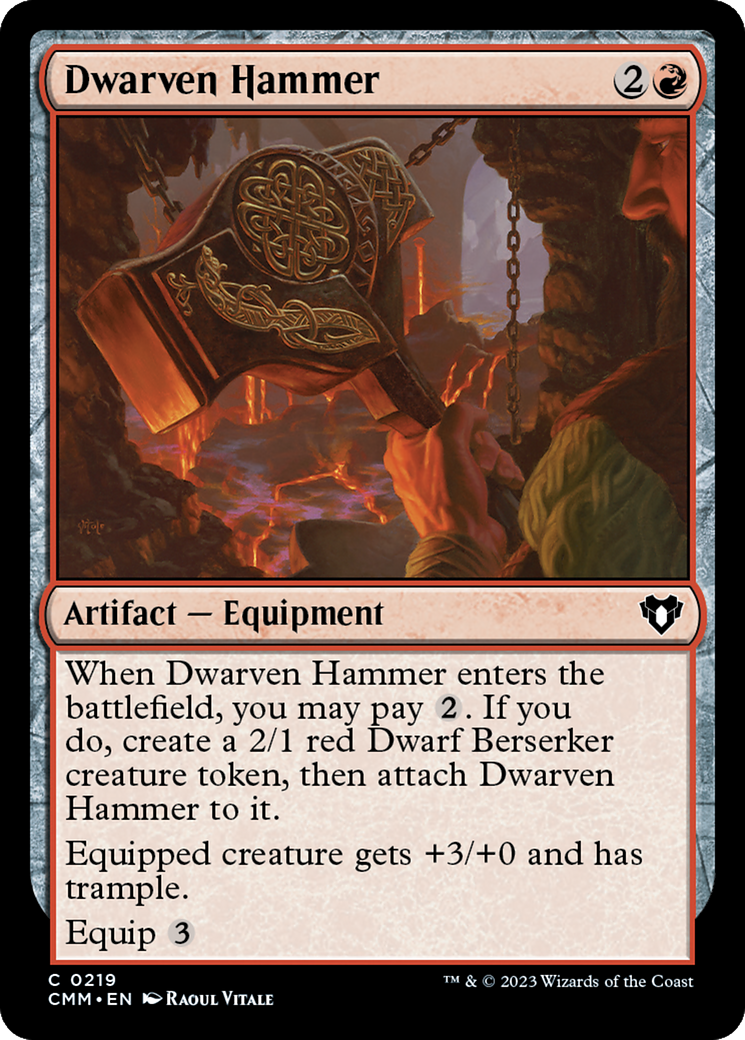 Dwarven Hammer [Commander Masters] | Jomio and Rueliete's Cards and Comics