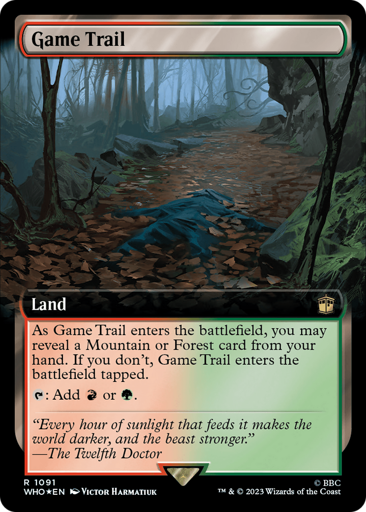 Game Trail (Extended Art) (Surge Foil) [Doctor Who] | Jomio and Rueliete's Cards and Comics