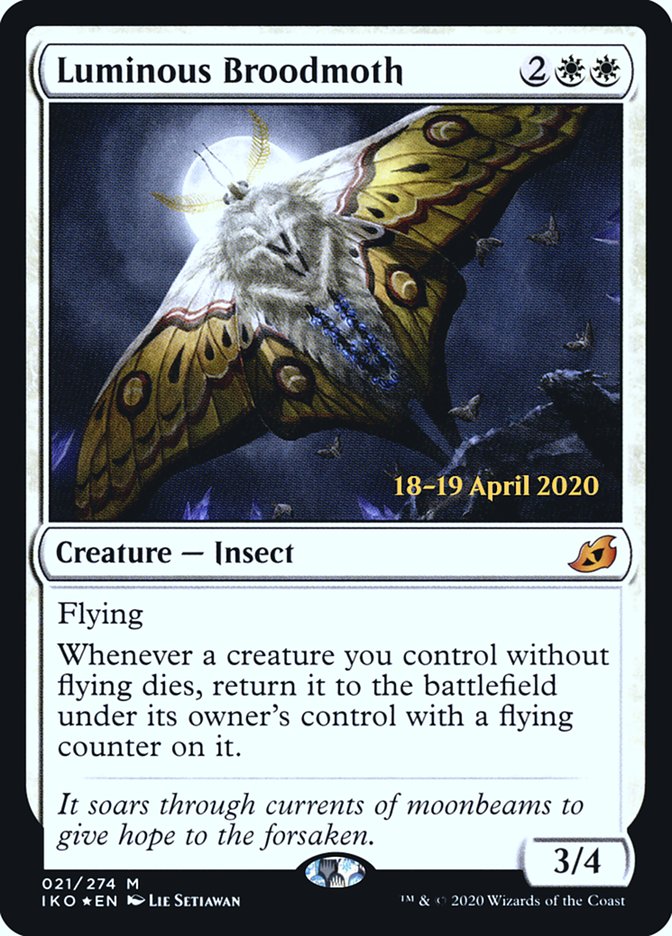 Luminous Broodmoth [Ikoria: Lair of Behemoths Prerelease Promos] | Jomio and Rueliete's Cards and Comics