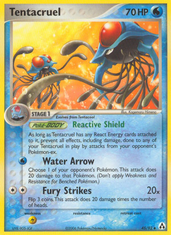 Tentacruel (45/92) [EX: Legend Maker] | Jomio and Rueliete's Cards and Comics