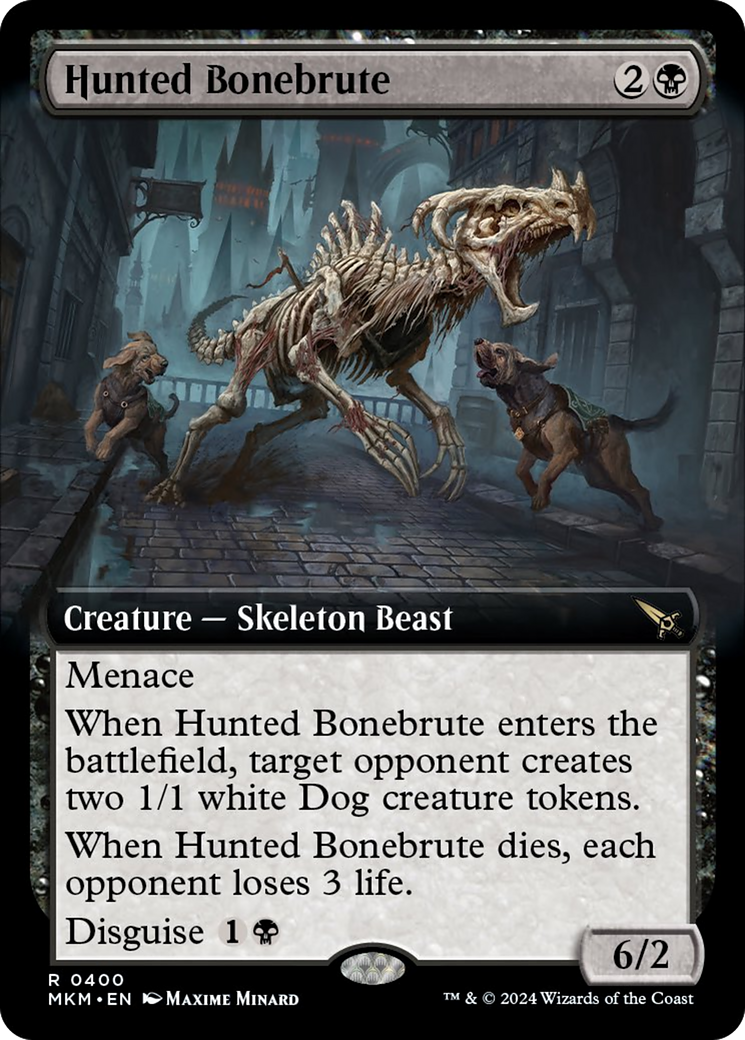 Hunted Bonebrute (Extended Art) [Murders at Karlov Manor] | Jomio and Rueliete's Cards and Comics