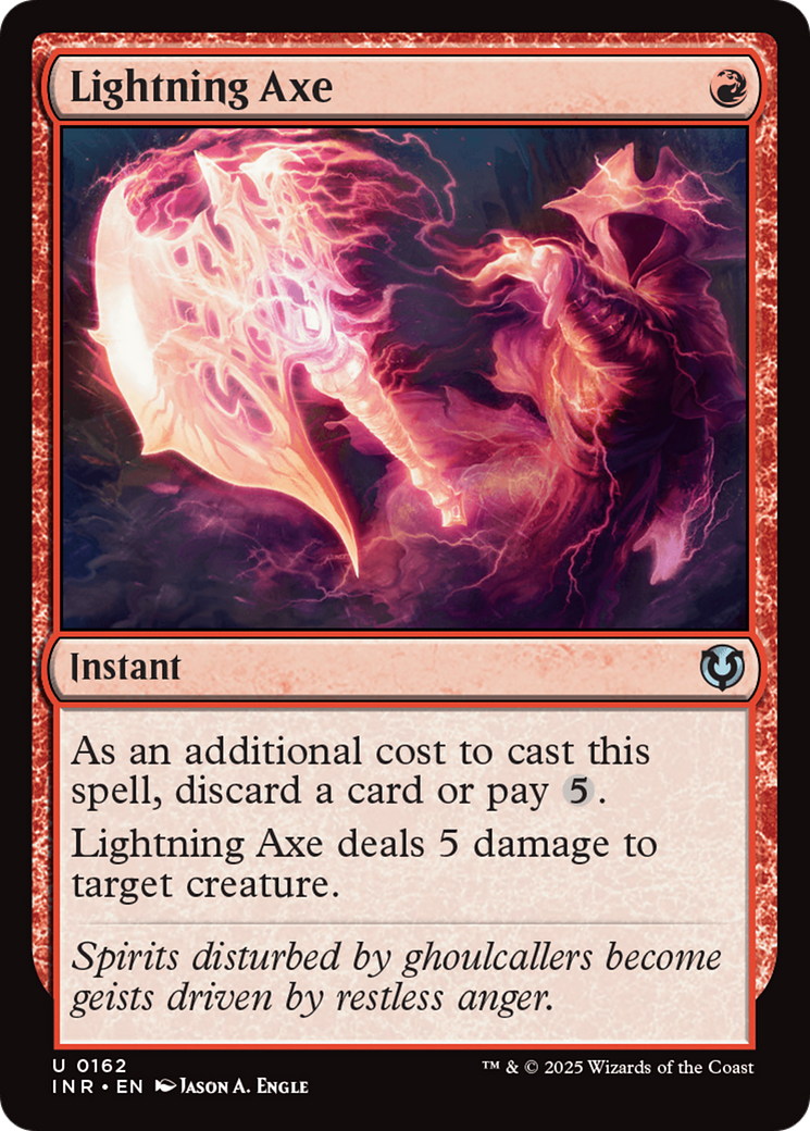 Lightning Axe [Innistrad Remastered] | Jomio and Rueliete's Cards and Comics