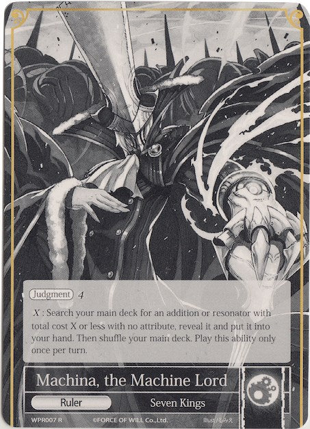 Machina, the Machine Lord // Machina, the Mechanical Emperor (WPR007) [Promo Cards] | Jomio and Rueliete's Cards and Comics