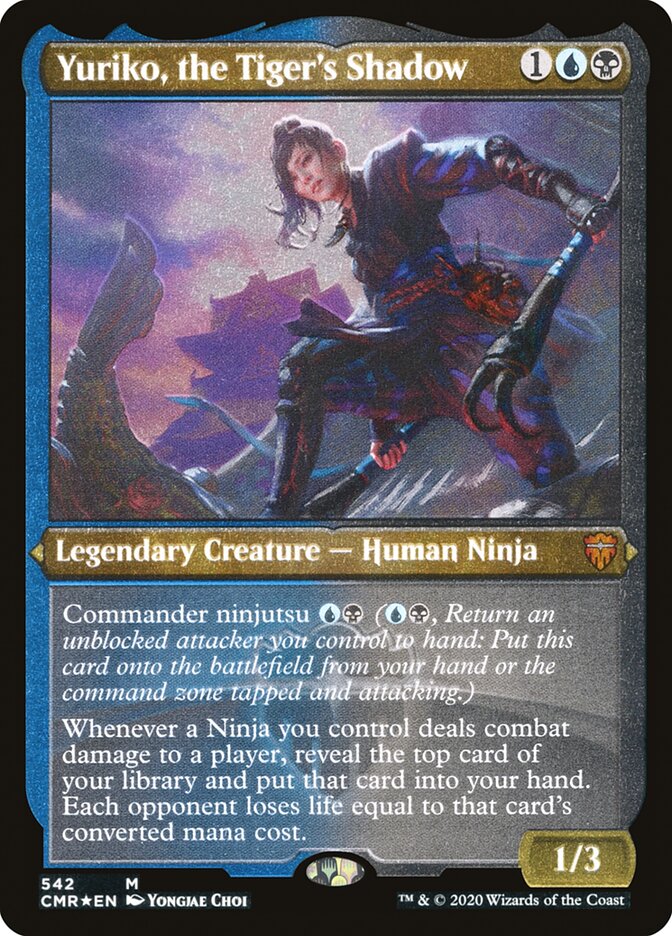 Yuriko, the Tiger's Shadow (Etched) [Commander Legends] | Jomio and Rueliete's Cards and Comics