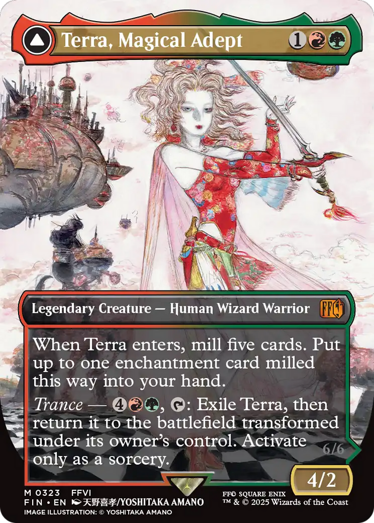 Terra, Magical Adept // Esper Terra (Borderless) [FINAL FANTASY] | Jomio and Rueliete's Cards and Comics