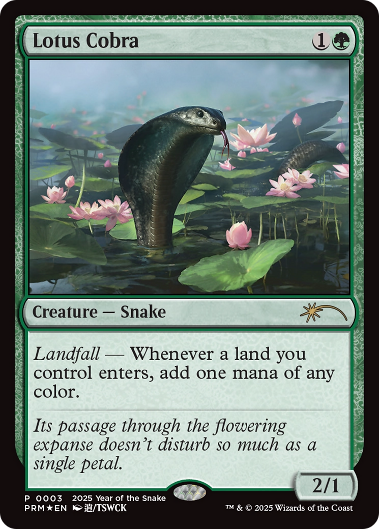 Lotus Cobra (Year of the Snake 2025) [Standard Showdown Promos] | Jomio and Rueliete's Cards and Comics