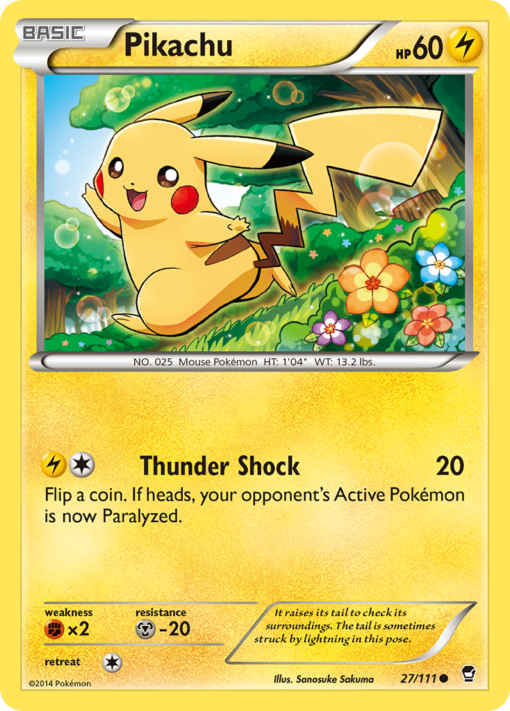 Pikachu (27/111) [XY: Furious Fists] | Jomio and Rueliete's Cards and Comics
