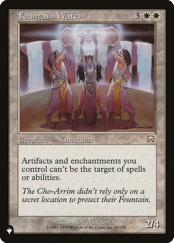 Fountain Watch [The List] | Jomio and Rueliete's Cards and Comics