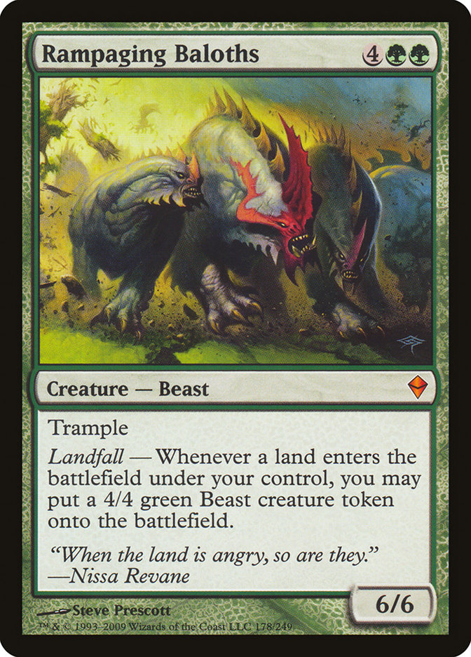 Rampaging Baloths (Oversized) [Oversize Cards] | Jomio and Rueliete's Cards and Comics