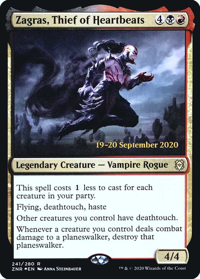 Zagras, Thief of Heartbeats [Zendikar Rising Prerelease Promos] | Jomio and Rueliete's Cards and Comics