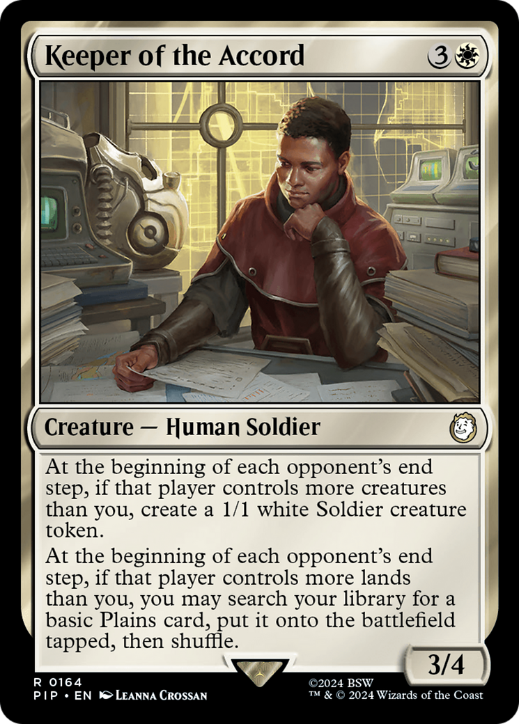 Keeper of the Accord [Fallout] | Jomio and Rueliete's Cards and Comics