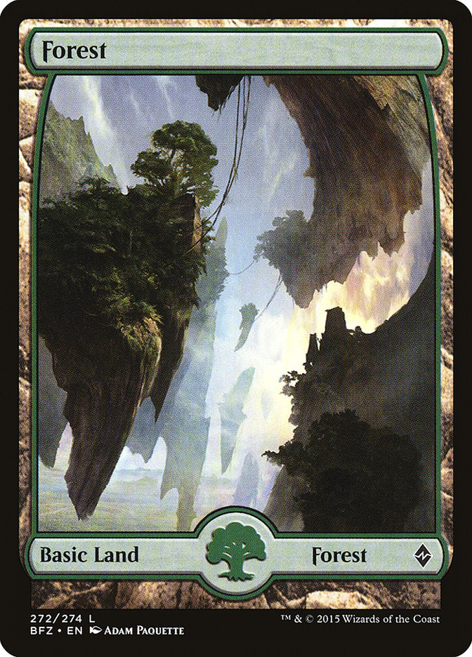 Forest (272) (Full Art) [Battle for Zendikar] | Jomio and Rueliete's Cards and Comics