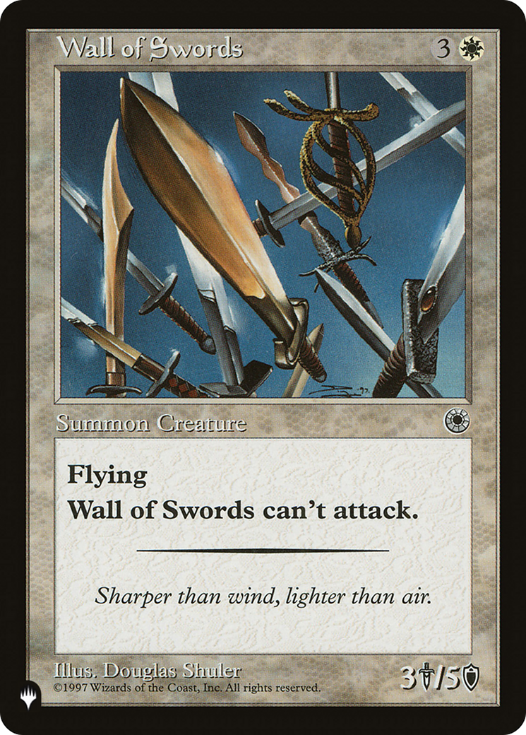 Wall of Swords [The List] | Jomio and Rueliete's Cards and Comics