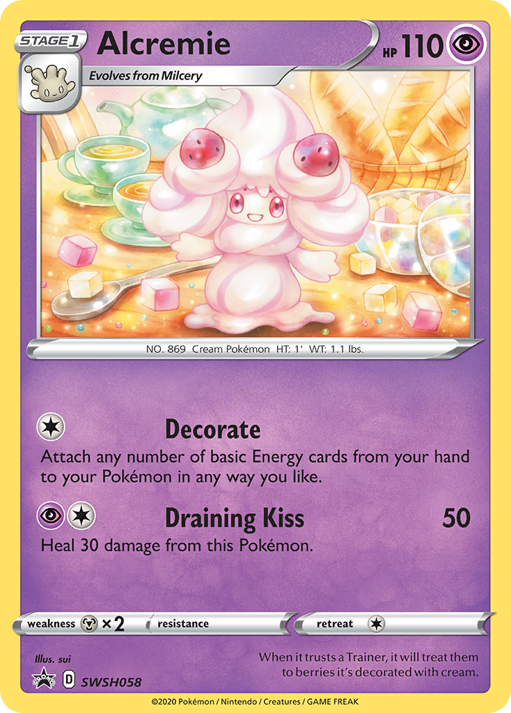 Alcremie (SWSH058) [Sword & Shield: Black Star Promos] | Jomio and Rueliete's Cards and Comics