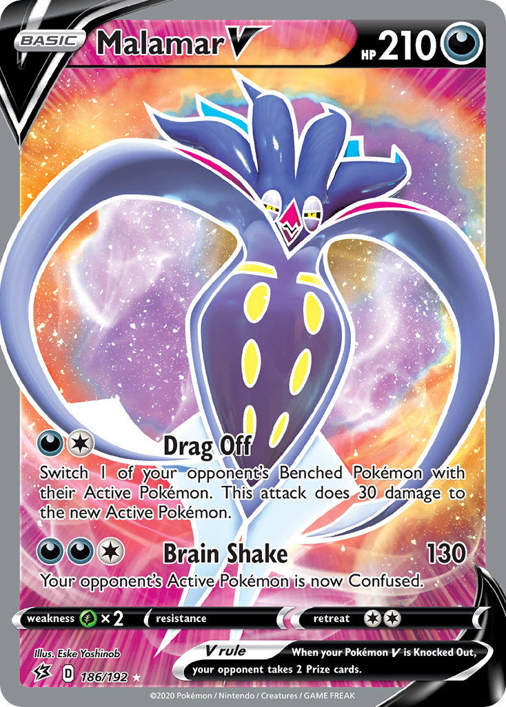 Malamar V (186/192) [Sword & Shield: Rebel Clash] | Jomio and Rueliete's Cards and Comics