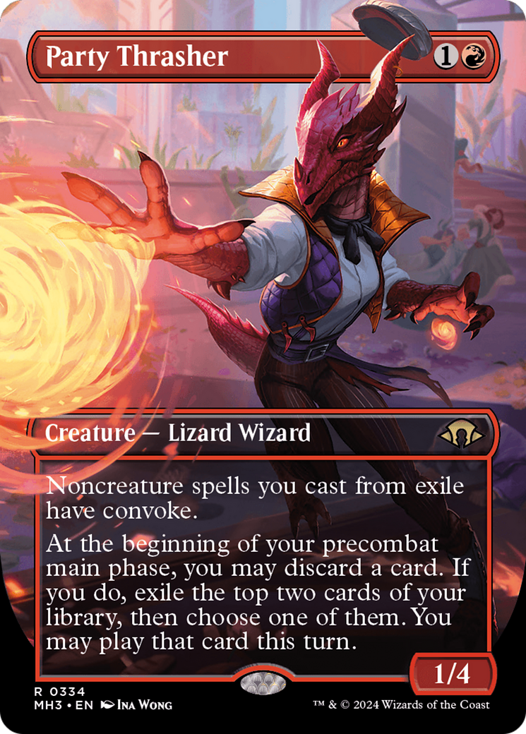 Party Thrasher (Borderless) [Modern Horizons 3] | Jomio and Rueliete's Cards and Comics