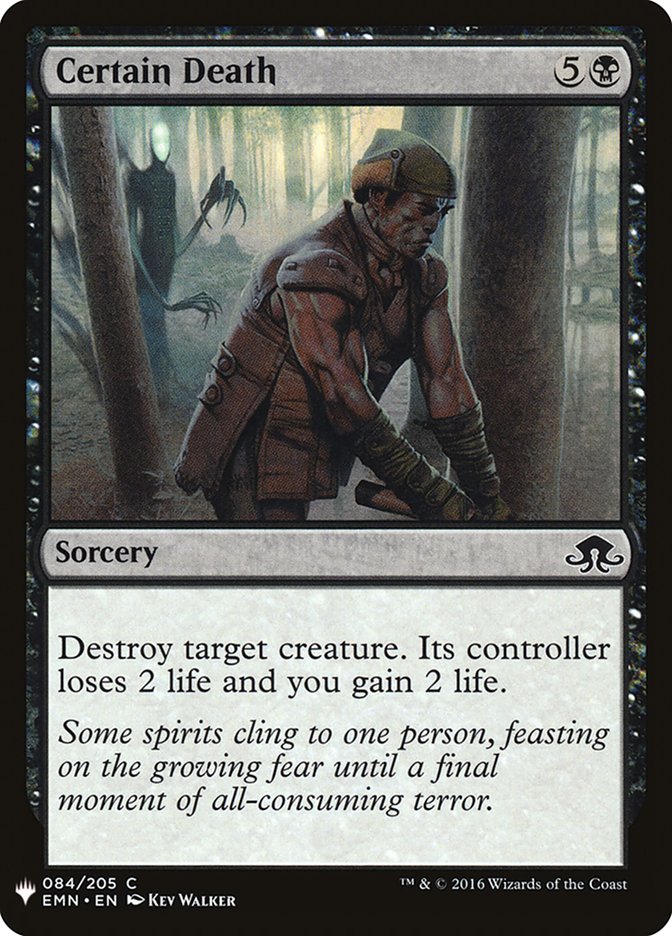 Certain Death [Mystery Booster] | Jomio and Rueliete's Cards and Comics