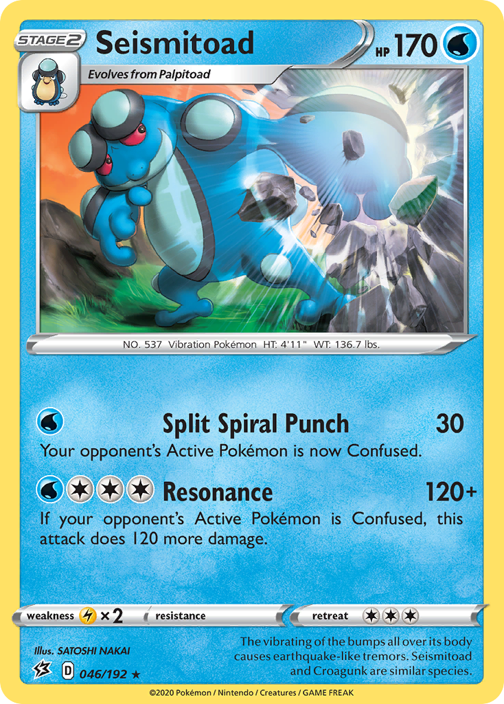 Seismitoad (046/192) [Sword & Shield: Rebel Clash] | Jomio and Rueliete's Cards and Comics