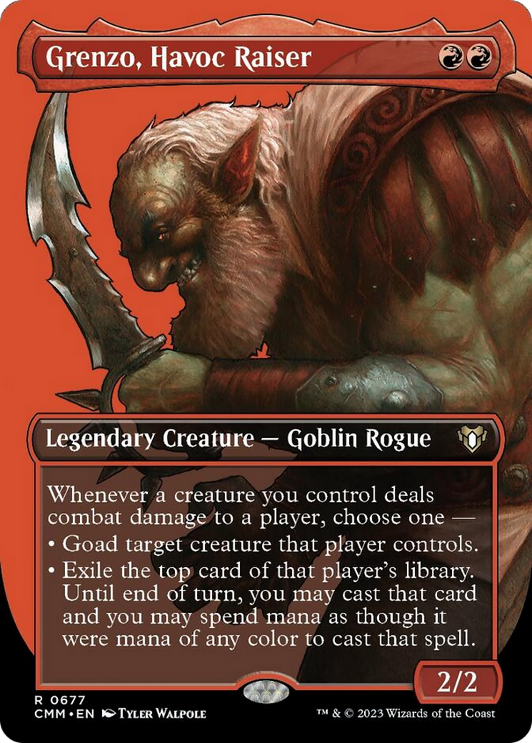 Grenzo, Havoc Raiser (Borderless Profile) [Commander Masters] | Jomio and Rueliete's Cards and Comics