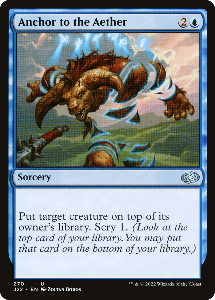 Anchor to the Aether [Jumpstart 2022] | Jomio and Rueliete's Cards and Comics