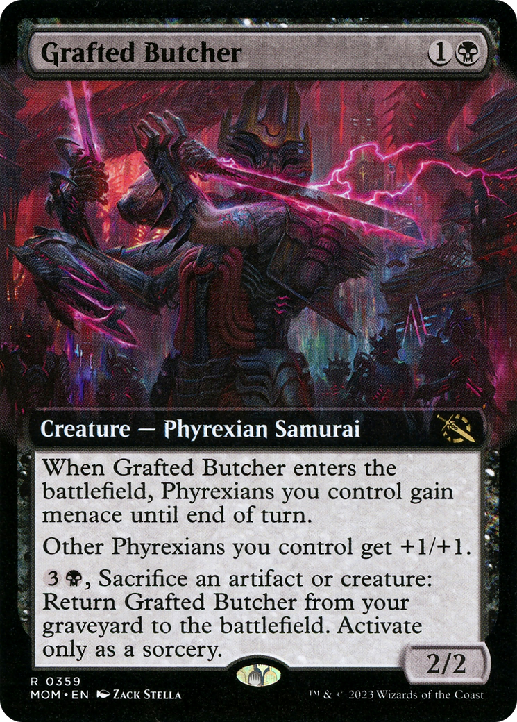 Grafted Butcher (Extended Art) [March of the Machine] | Jomio and Rueliete's Cards and Comics