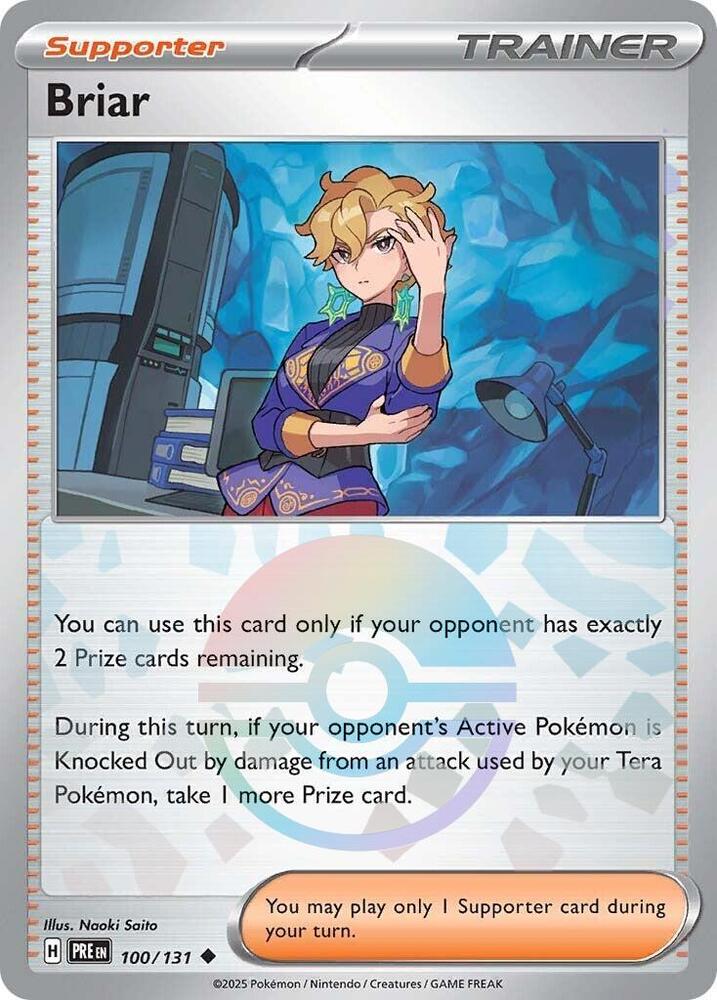 Briar (100/131) (Poke Ball Pattern) [Scarlet & Violet: Prismatic Evolutions] | Jomio and Rueliete's Cards and Comics