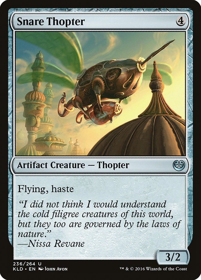 Snare Thopter [Kaladesh] | Jomio and Rueliete's Cards and Comics