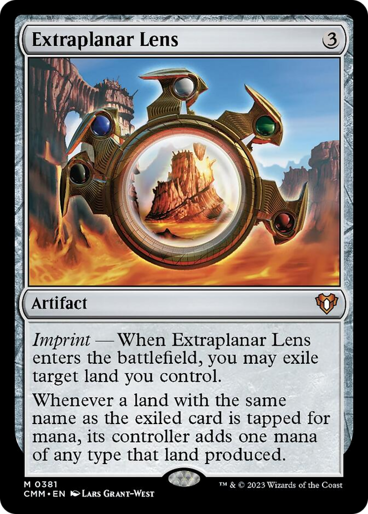 Extraplanar Lens [Commander Masters] | Jomio and Rueliete's Cards and Comics