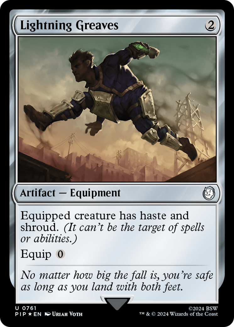 Lightning Greaves (Surge Foil) [Fallout] | Jomio and Rueliete's Cards and Comics