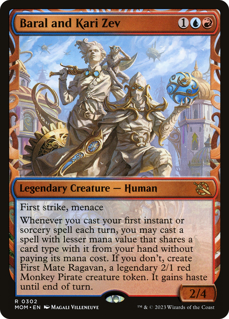 Baral and Kari Zev (Showcase Planar Booster Fun) [March of the Machine] | Jomio and Rueliete's Cards and Comics