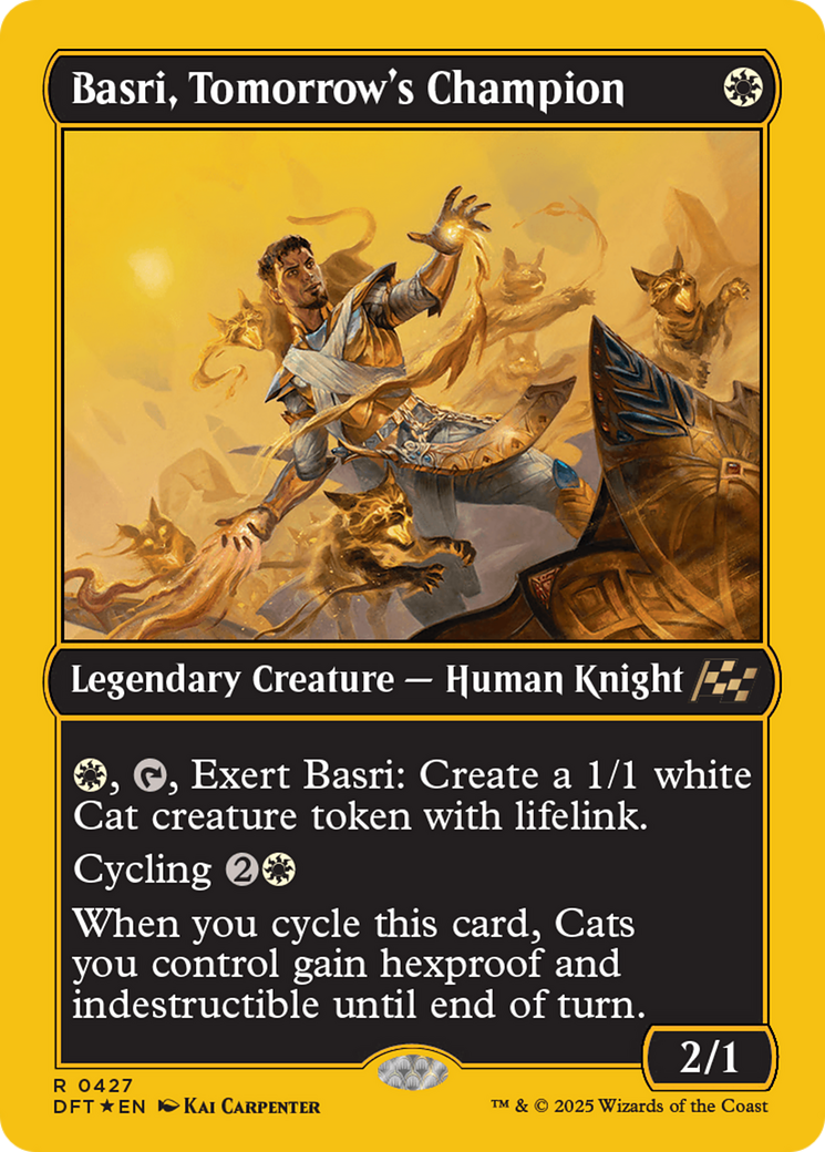 Basri, Tomorrow's Champion (First-Place Foil) [Aetherdrift] | Jomio and Rueliete's Cards and Comics