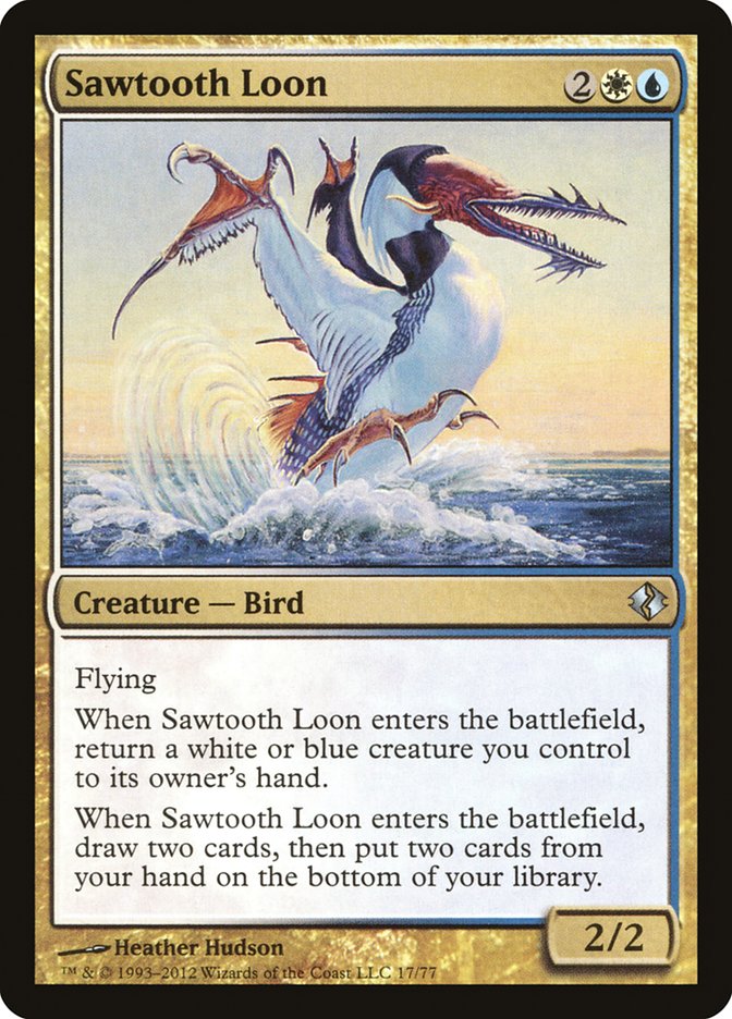 Sawtooth Loon [Duel Decks: Venser vs. Koth] | Jomio and Rueliete's Cards and Comics