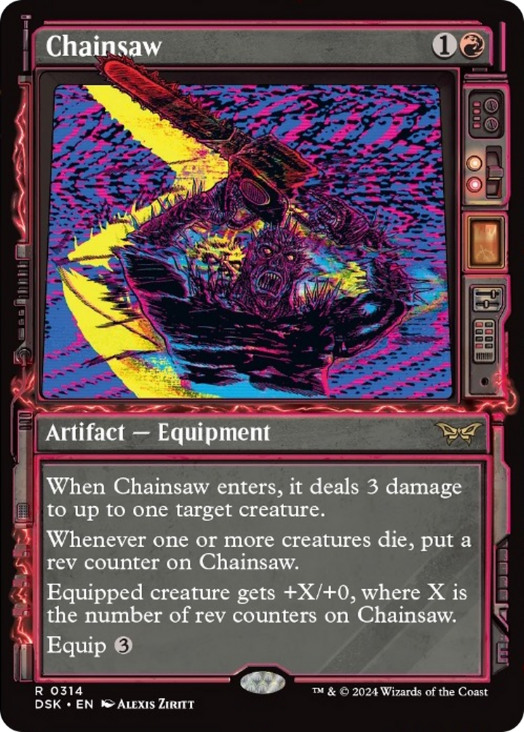 Chainsaw (Showcase) [Duskmourn: House of Horror] | Jomio and Rueliete's Cards and Comics
