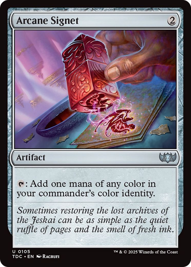 Arcane Signet [Tarkir: Dragonstorm Commander] | Jomio and Rueliete's Cards and Comics